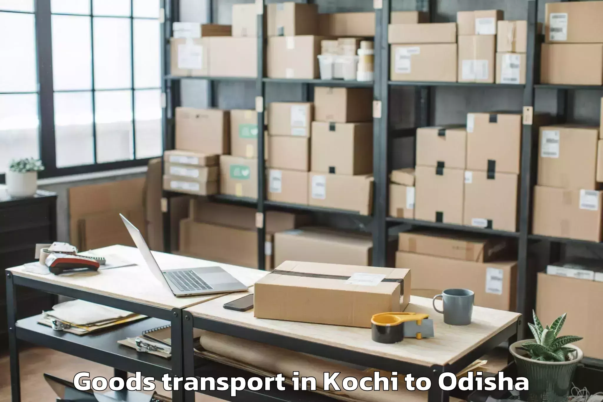 Discover Kochi to Khallikot Goods Transport